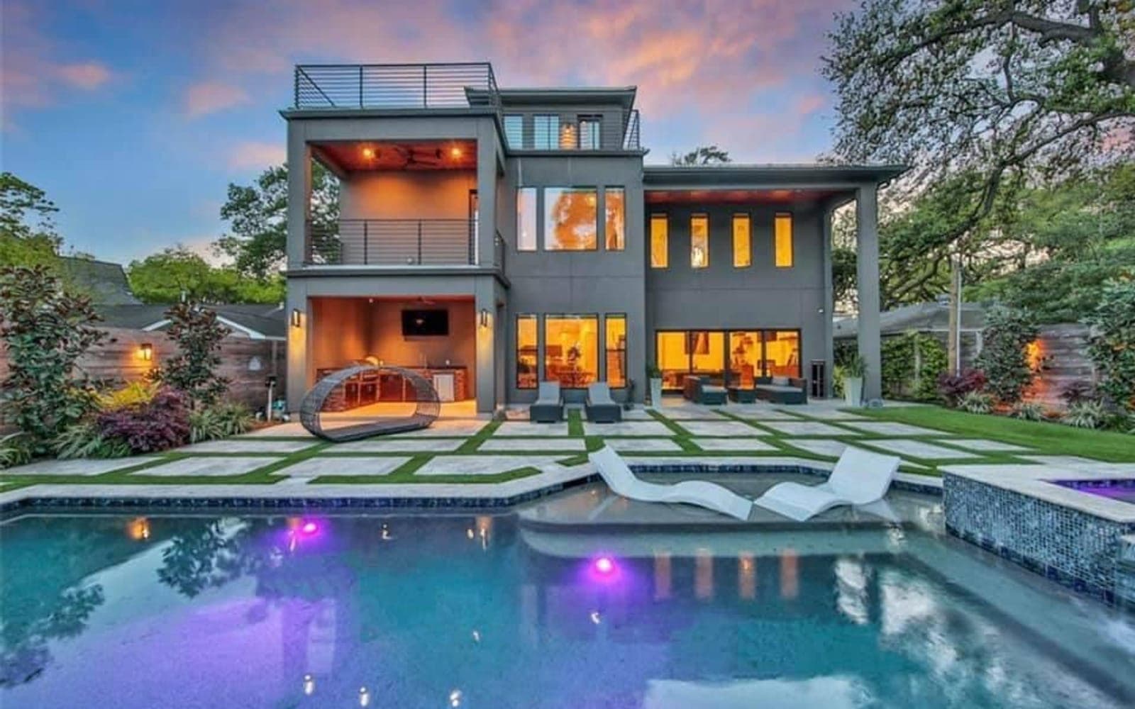 Houston Cool Pools backyard remodel project